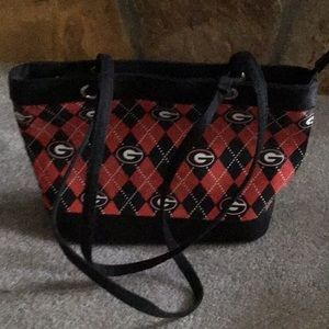 UGA  Bulldogs 2 strap shoulder purse.
